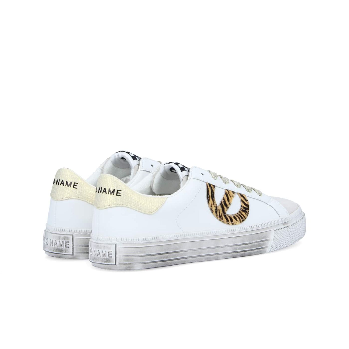 STRIKE SIDE - NAPPA/P.ZEBRA - WHITE/NATURAL
